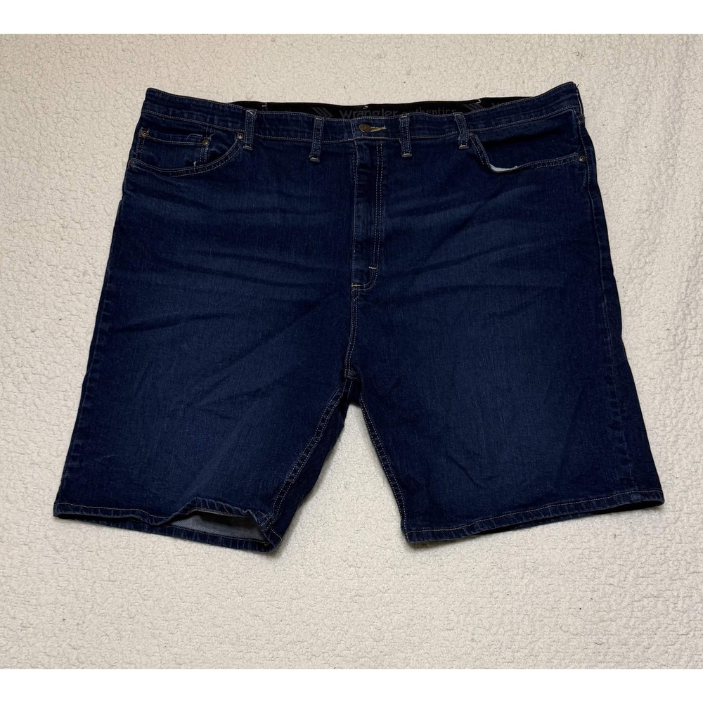 Wrangler Authentics Mens Denim Shorts Blue 46 10ZM2CSXD Stretch Regular Fit